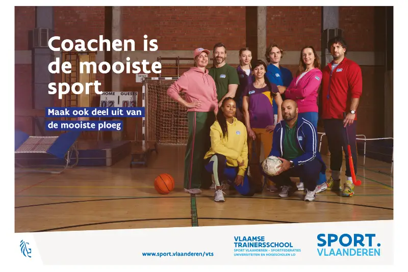Coachen is de mooiste sport campagne van Sport Vlaanderen